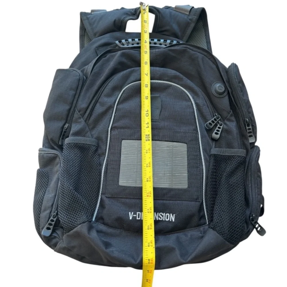 V-Dimension Helius Solar Outdoor Unisex Black Backpack Model (SBP-3001)